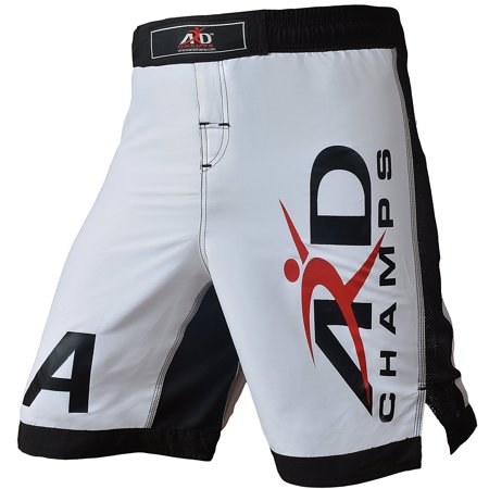 ARD-Champs Xtreme MMA Shorts UFC Cage Fight Boxing White (2XL)