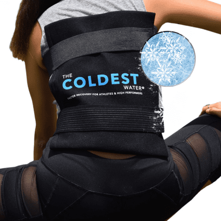 Coldest Gel Ice Pack Large With Straps - Reusable Flexible Cold Pack for Injuries, Back Pain Relief, Hip, Shoulder, Knee, Back, After Surgery, Compress for Swelling, Bruises, Surgery - Cold Therapy