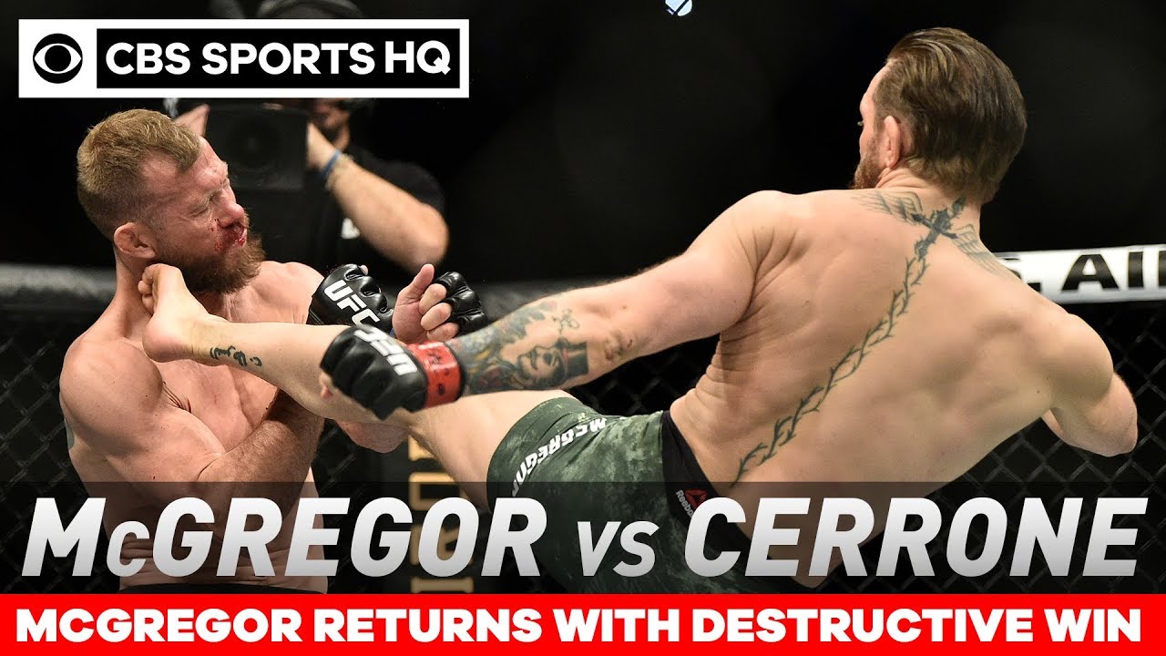 Conor McGregor TKOs Cowboy Cerrone in under a minute in return