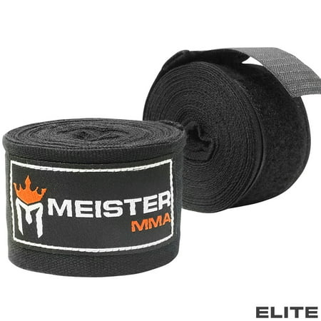Meister ELITE 180" Adult Hand Wraps for MMA & Boxing (Pair)