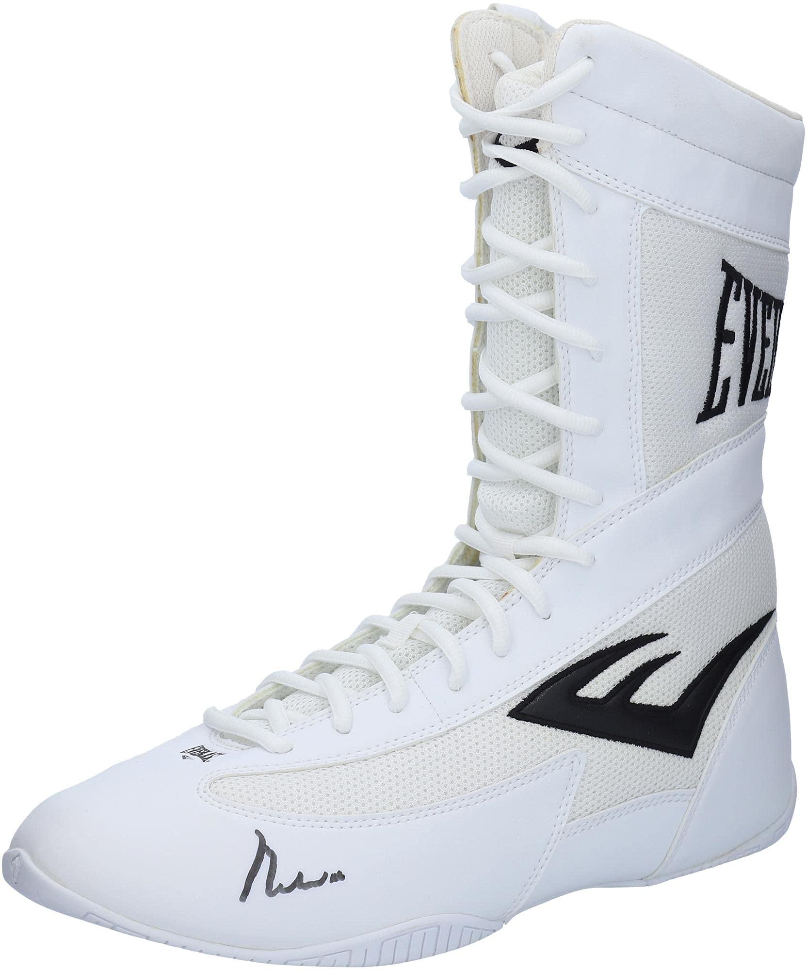Muhammad Ali Autographed White Everlast Boxing Shoe - PSA/DNA